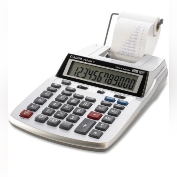 Canon Mini Desktop Printing Calculator P23-DHV 12 Digits 2 Color - Picture 2 of 8